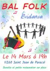 Bal Folk à St Jean de Paracol le 14 mars