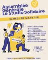 Invitation à l&rsquo;assemblée générale du studio solidaire d&rsquo;Espéraza le 28 mars
