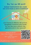 BUDGET PARTICIPATIF – VOTEZ !! Un nouveau toit pour le SPOT DES FAMILLES