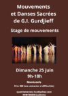 Stage de mouvements et danses sacrées de G.I.Gurdjieff le dimanche 25 juin