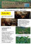 Cap-Heol : Lettre d&rsquo;infos Juillet Août