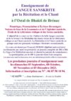 Enseignement de Langue sanskrite. Dernier trimestre 2023.