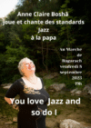 Standards de jazz, ce vendredi 8 septembre, au marché de bugarach avec Anne-claire Boshâ