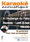 Prochains karaoké : 22 et 25 sept
