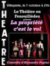 Théâtre en fenouillèdes gratuit ce samedi 7/10 à villepinte