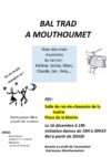 Samedi 16/12/23 : Bal trad à Mouthoumet, salle de la mairie