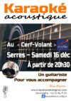 Prochain karaoké : Au Café Culturel « Le Cerf-Volant », samedi 16 déc