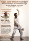 💛 Danse LONGO – Conférence le 5 à Antugnac / Stage les 6 et 7 avril à St Hilaire