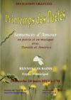 Printemps des poètes à Rennes les Bains – Dimanche 24 mars à 17h00