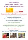 Pause initiatique SAVITRI du 07 au 13 juillet à Albières