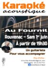 Prochain karaoké acoustique : samedi 1er juin à Rouvenac