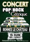 Concert pop/rock et celtique à Rennes le château, le 15 juin