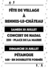 Fête de village à Rennes le Château, le 20 juillet