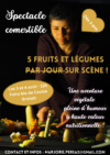 Invitation au spectacle Comestible à la Foire bio de Couiza du 3 & 4 Août