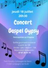 Concert Gypsy à Campagne les bains, le 18 juillet