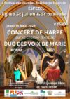 Concert harpe à Espezel le 15 08 2024