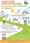 Montée gourmande du col de Festes à vélo samedi 28 septembre.