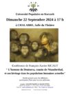 Prochaine conférence le 22 septembre à Chalabre