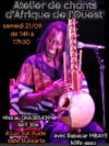 Atelier de chant d&rsquo;Afrique  de l&rsquo;ouest samedi 21 septembre