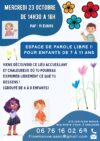 Espace de parole libre pour enfants le 23 octobre à Chalabre
