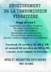 Transition vibratoire -Niveau 1- le 25 et 26 octobre à Chalabre