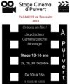 Stage cinéma à la MJC de Puivert du 28 au 30 octobre