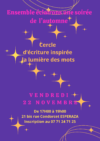 Cercle d&rsquo;écriture inspirée Vendredi 22 Novembre à Espéraza