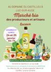 Marché de producteurs bio à Luc sur Aude le 24 et 25 janvier