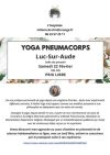 Yoga Pneumacorps avec Milène BRULIN à Luc sur Aude le 22 février