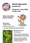 Soirée dansante années 80 à Rennes les bains le vendredi 7 mars