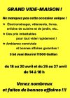 VIDE-MAISON à QUILLAN les DEUX DERNIERS week-ends d&rsquo;AVRIL
