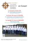 Orphéon en concert le 28 août à Couiza
