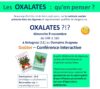 Les OXALATES qu&rsquo;en penser ? Goûter – Conférence interactive Dimanche 9 novembre à Antugnanc