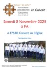 Orphéon en concert le 8 novembre à Fa