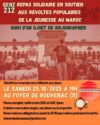 Soutien des révoltes populaires au Maroc à Rouvenanc le 25 octobre