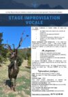 Stage d&rsquo;improvisation vocale à Cépie du mardi 11 au jeudi 13 novembre