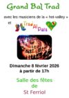 Bal trad le dimanche 8 février à Saint FERRIOL