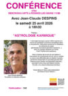 CONFÉRENCE avec Jean-Claude DESPINS à RENNES LES BAINS le 25 avril
