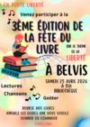 Fête du livre – Samedi 25 avril 15h – Belvis
