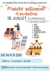 Marché artisanal, producteurs et concert à Lapradelle le 18 juillet