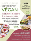 Dîner buffet végan à Antugnac le 14 août