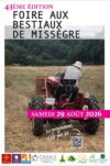 43ÈME FOIRE AUX BESTIAUX DE MISSÈGRE – 29 AOÛT