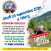 « Ligne ferroviaire Limoux–Quillan » – Jeudi 24 septembre à Couiza