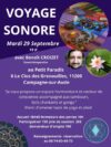 Voyage sonore le mardi 29 septembre à Campagne sur Aude