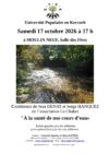 Conférence « à la santé de nos cours d&rsquo;eau » samedi 17 octobre à la salle des fêtes de Moulin Neuf
